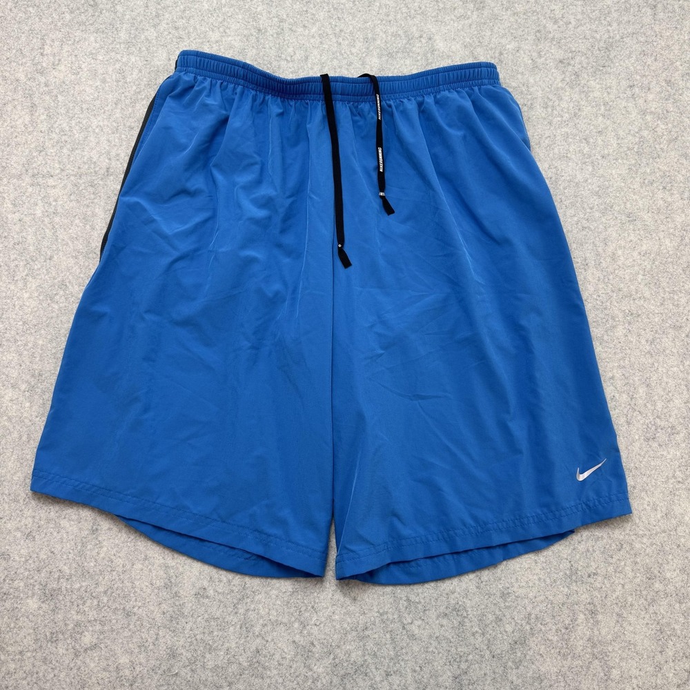 Nike Dri-FIT Shorts Boys XL (29x6) Blue Mesh Running Athletic Gym Pockets